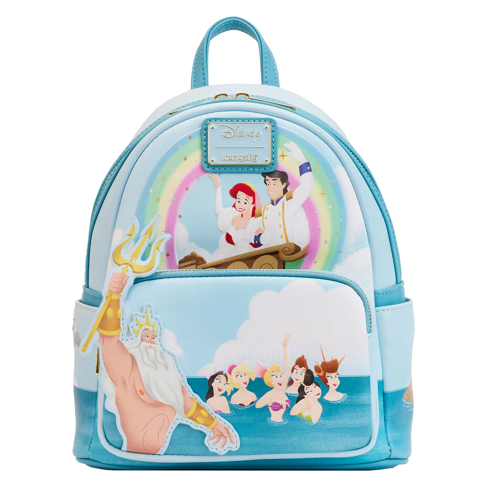 Loungefly Little Mermaid Tritons Gift Mini Backpack