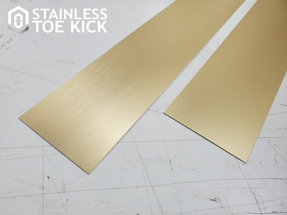 New! Brass Toe Kick (Matte Gold Finish) Joins the Family Stainless