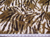 Discount Fabric Printed Lycra Spandex Stretch Big Cat Stripe Olive Brown E201