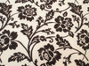 Fabric Robert Allen Beacon Hill Bijoux Floral Sable Brown Flocked Drapery JJ11