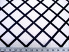 Discount Fabric Printed Jersey Knit ITY Stretch White Diamond Black Lattice C402
