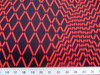 Discount Fabric Printed Jersey Knit ITY Stretch Red Orange Geometric Diamonds C201