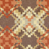 Fabric Upholstery Drapery Waverly Cabin Fever Heather Rustic Aztec EE46