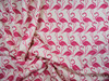 Bullet Printed Liverpool Textured Fabric 4 way Stretch Pink Flamingo Ivory U37