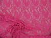 Embroidered Stretch Lace Floral Hot Pink
