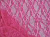 Stretch Lace Apparel Fabric Sheer Floral Strawberry Pink TT104