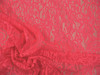 Stretch Lace Apparel Fabric Sheer Paisley Floral Bright Neon Pink TT103