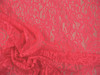 Stretch Lace Apparel Fabric Sheer Paisley Floral Bright Neon Pink TT103