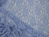 Embroidered Stretch Lace Apparel Fabric Sheer Floral Slate Blue Gray XX12