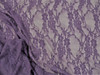 Stretch Lace Apparel Fabric Sheer Metallic Floral Lattice Heather Purple XX25