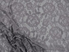 Embroidered Stretch Lace Apparel Fabric Sheer Metallic Rose Floral Gray XX24