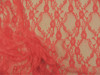 Stretch Lace Apparel Fabric Sheer Floral Lattice Scarlet Pink RR200