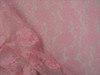 Embroidered Stretch Lace Apparel Fabric Sheer Paisley Floral Pink QQ300