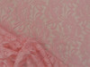 Embroidered Stretch Lace Apparel Fabric Sheer Floral Camille Pink QQ301