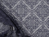 Embroidered Stretch Lace Apparel Fabric Sheer Navy Diamond Damask EE305