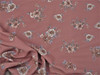 Bullet Printed Liverpool Textured Fabric Stretch Mauve Slate Blue Floral T43