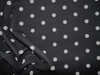 Bullet Printed Liverpool Textured Fabric Stretch Black White Small Polka Dot S45