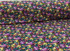 Printed DTY Spandex Stretch Apparel Fabric Black Orange Red Fuchsia Floral I313