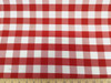 Discount Twill Tablecloth Fabric Red and White Check DR18