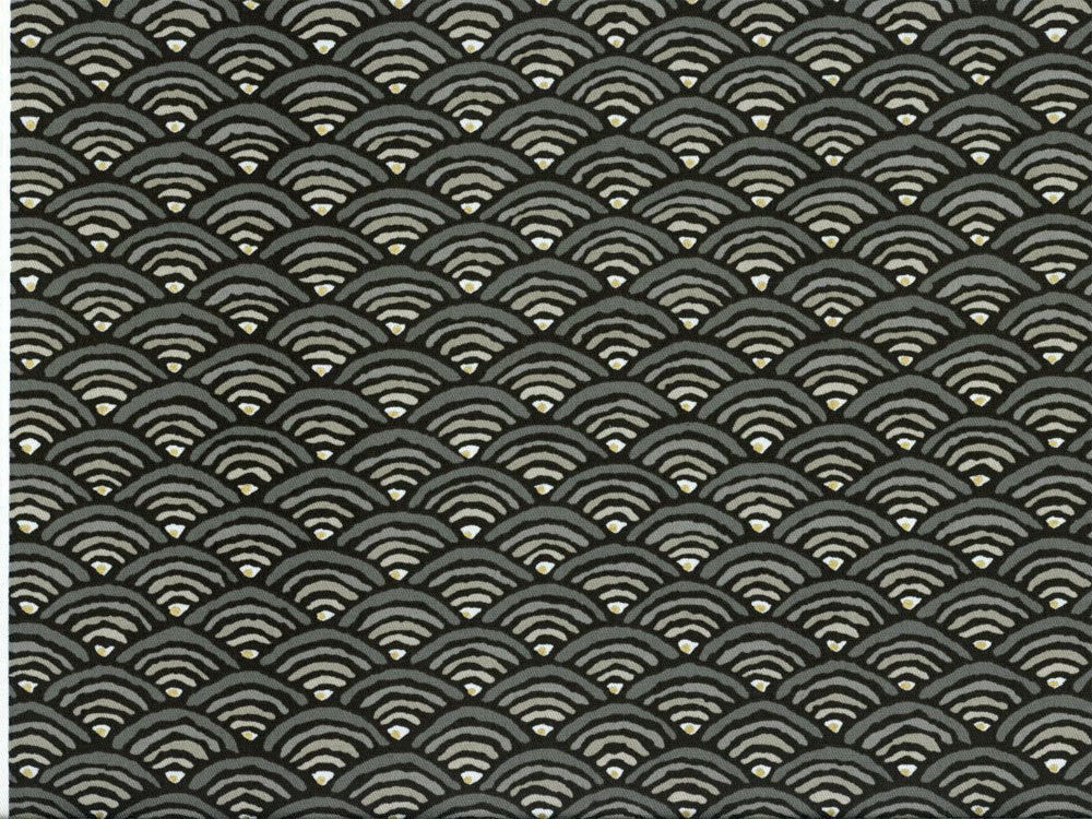 Discount Fabric Richloom Upholstery Drapery Radar Graphite Abstract Arches NN23