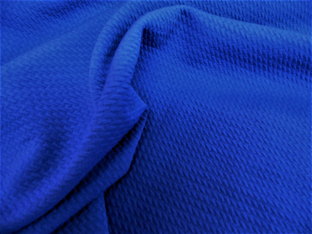 Bullet Textured Liverpool Fabric 4 way Stretch Royal Blue S12