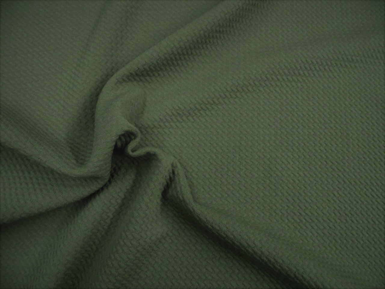 Bullet Textured Liverpool Fabric 4 way Stretch Olive Drab T36