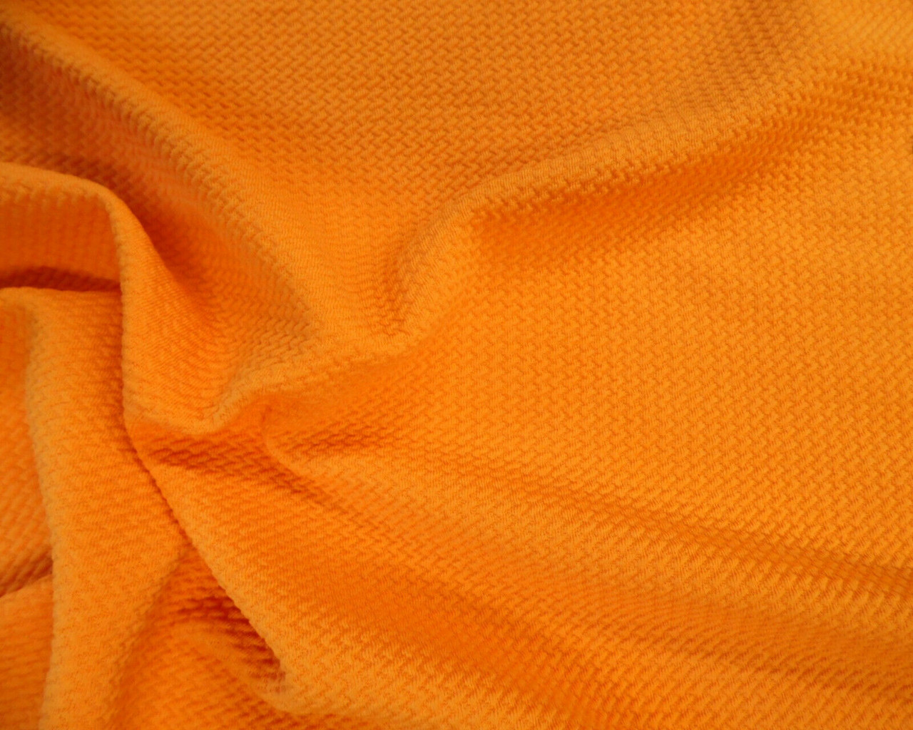 Bullet Textured Liverpool Fabric 4 way Stretch Mango Orange Q30