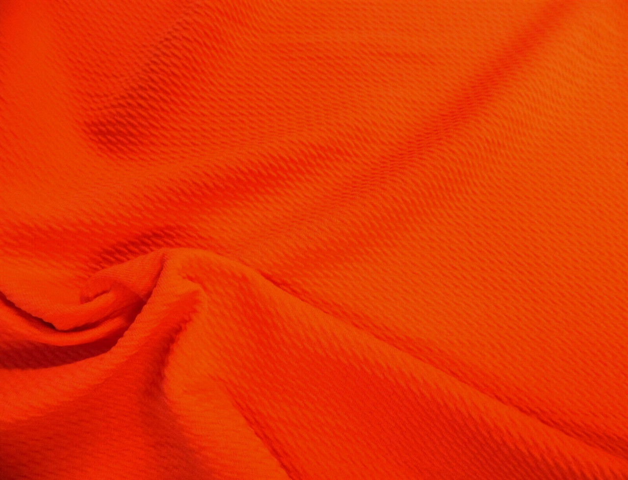Bullet Textured Liverpool Fabric 4 way Stretch Orange T38