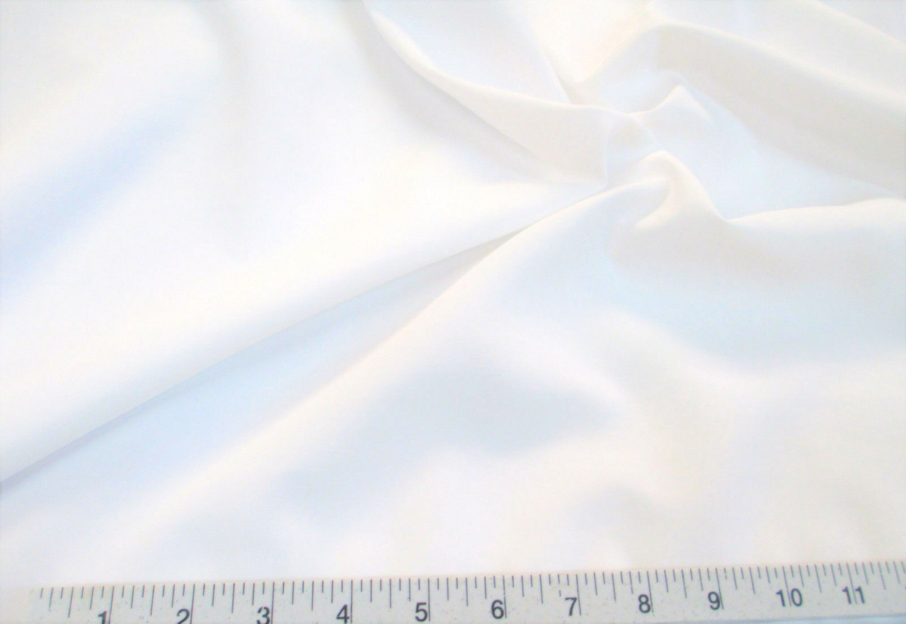 Discount Fabric 2 Ply 100% Nylon Taslan Water Repellent White KK47