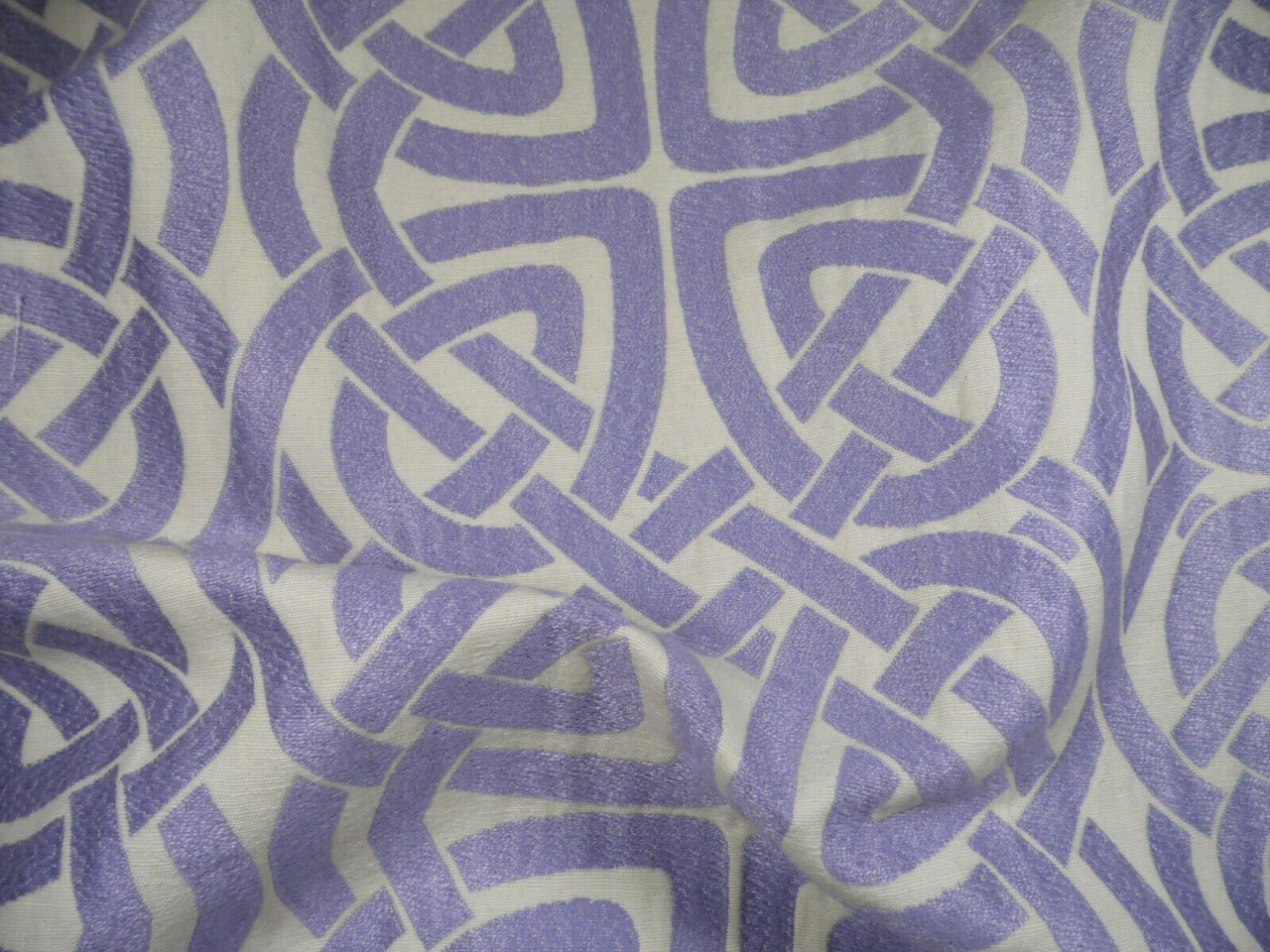 Robert Allen Beacon Hill Fabric Pleated Iris Lilac Upholstery Drapery JJ28