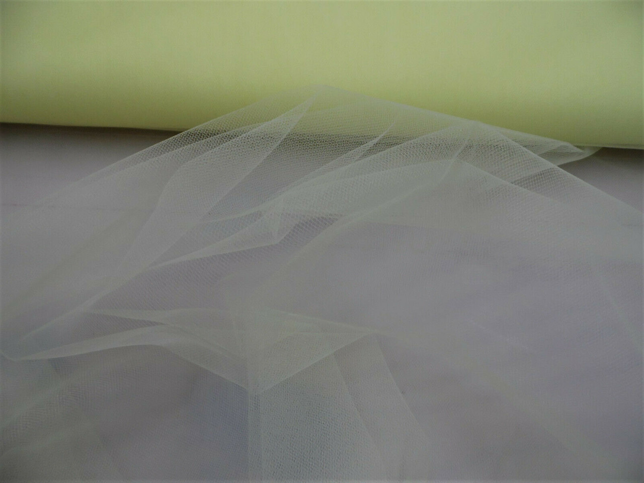 Nylon Tulle Sheer Fabric Ivory 54 inch wide DD310