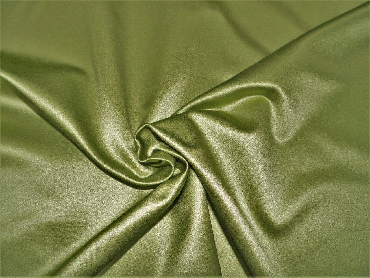 Heritage Fabrics Sateen Cotton Blend Fabric Emory Chive Green Apparel FF54