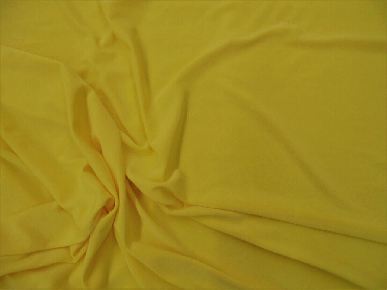 Fabric Light Weight Polyester Spandex 4 way Stretch Yellow D401