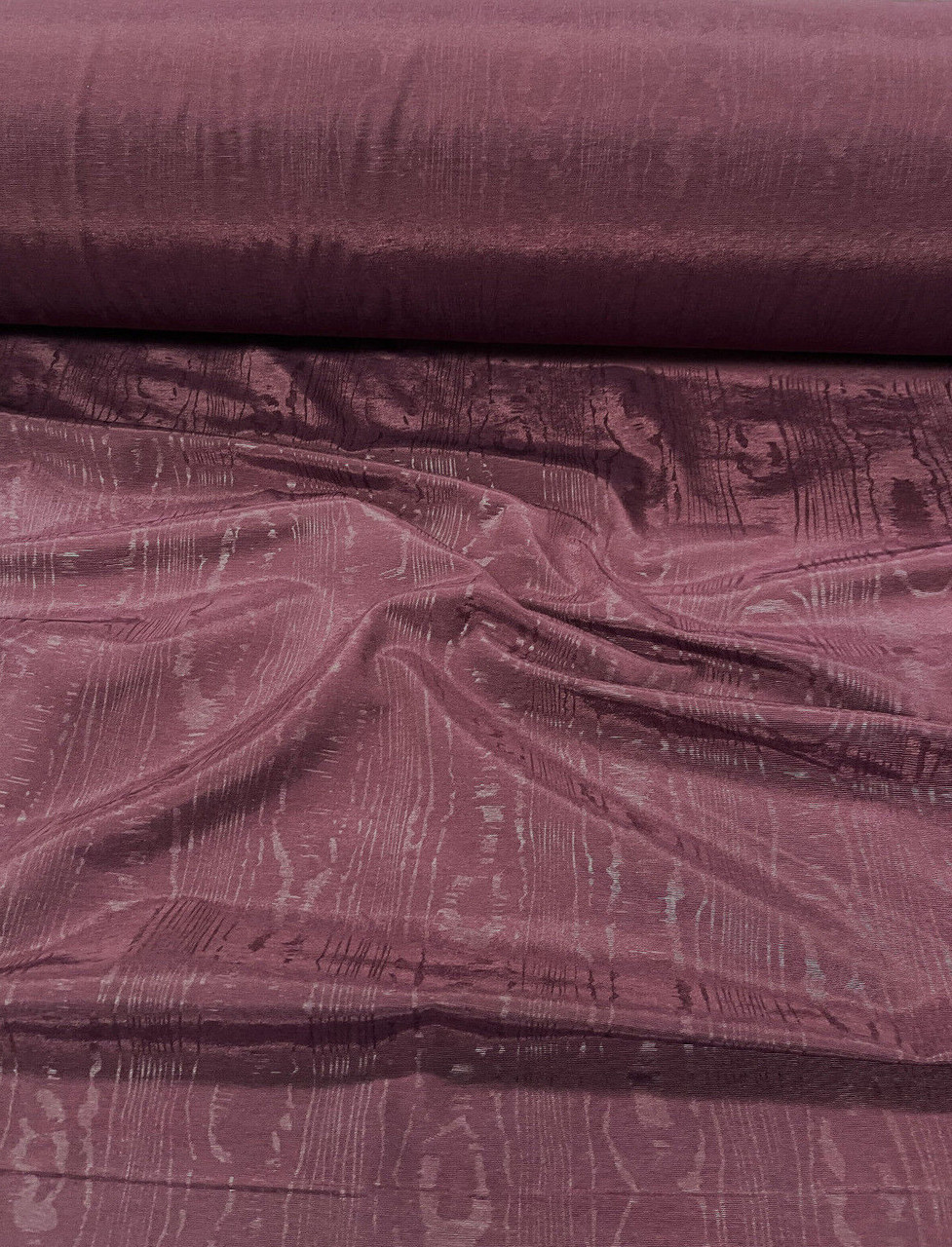 Discount Fabric Moire` Bengaline Faille Burgundy QQ49