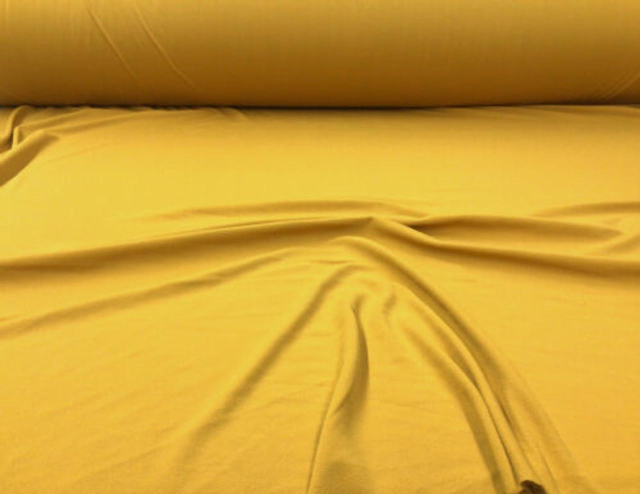 Liverpool Textured Fabric 4 way Stretch Scuba Mustard Gold 1N41