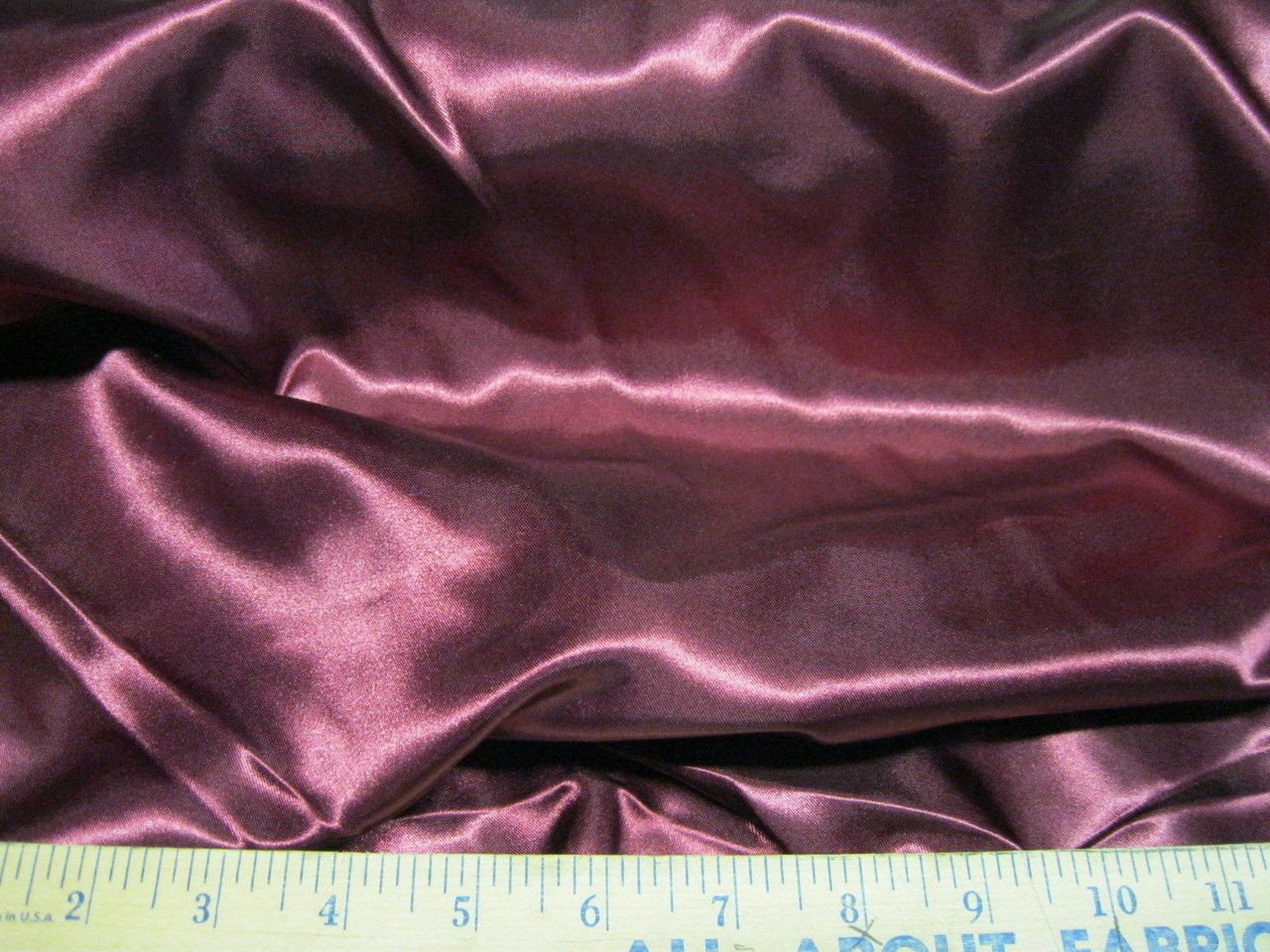 Discount Fabric Satin Burgundy 65 inches wide SA97