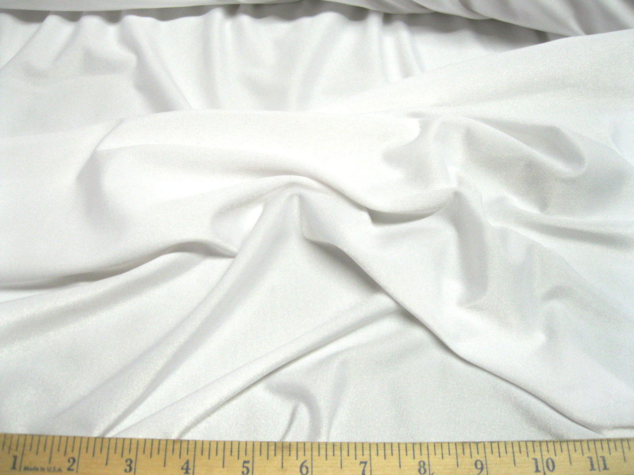 Discount Fabric Nylon Lycra 4-Way Stretch Swimwear Active White NL710