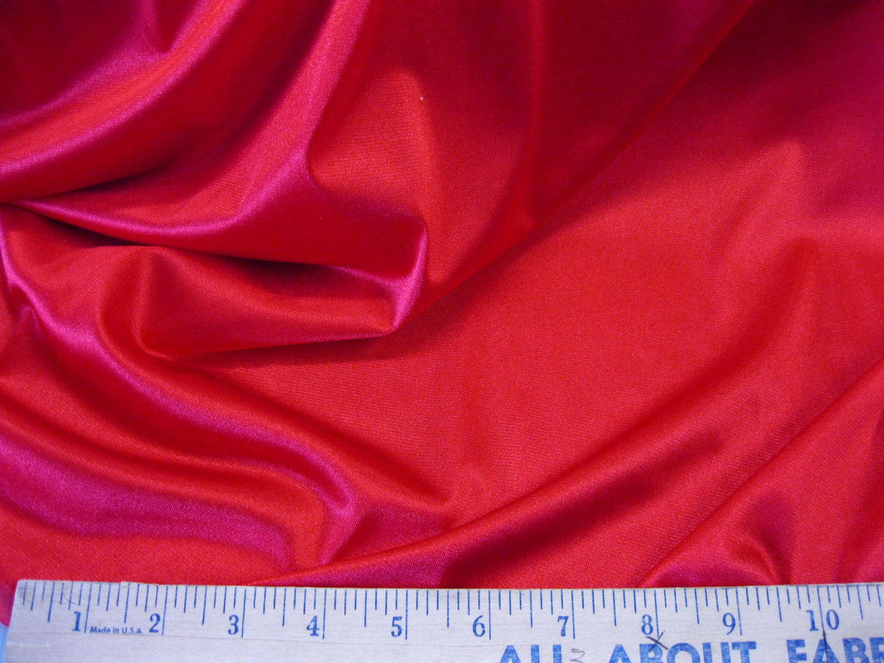 Discount Fabric nylon Tricot stretch Sweetheart Red 108" wide TR10