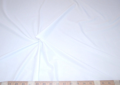 Discount Fabric Nylon Lycra Spandex 4 way stretch Solid White NLY04