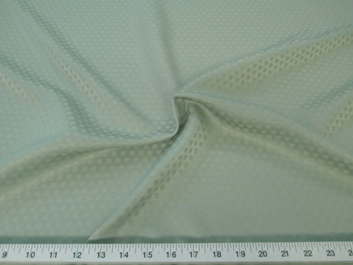 Discount Fabric Drapery Jacquard Check Light Olive Green DR44