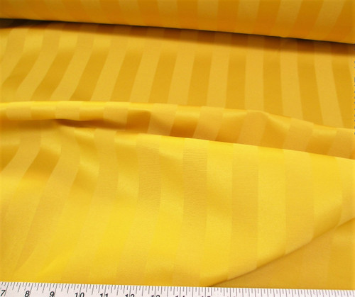 Discount Tablecloth Fabric Brocade Satin Stripe Gold DR38