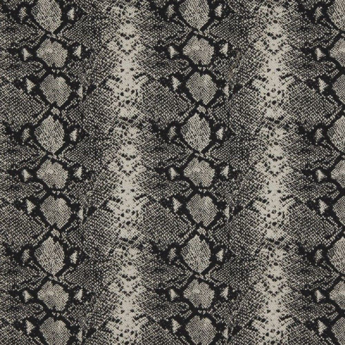 Fabric Robert Allen Beacon Hill Mia Black and White Snake Skin Silk Wool JJ20