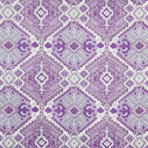 Fabric Robert Allen Beacon Hill Tali Ikat Silver Purple Tribal Upholstery *J317