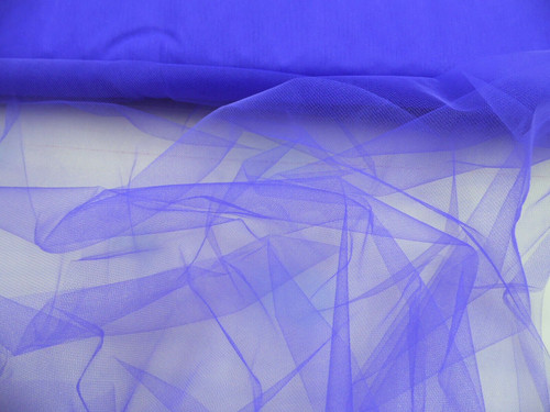 Nylon Tulle Sheer Fabric Royal Blue 54 inch wide DD303