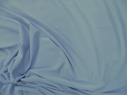 Fabric Light Weight Polyester Spandex 4 way Stretch Baby Blue C406