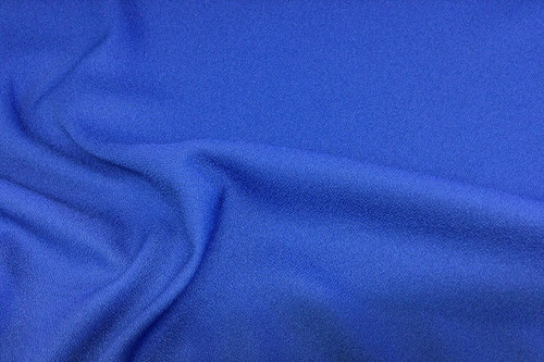 Milliken Textured Crepe Drapery Fabric Blue US Made DR10