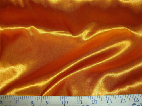 Discount Fabric Satin Taffeta Orange 65 inches wide SA88