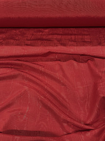 Discount Fabric Moire` Bengaline Faille Red QQ48