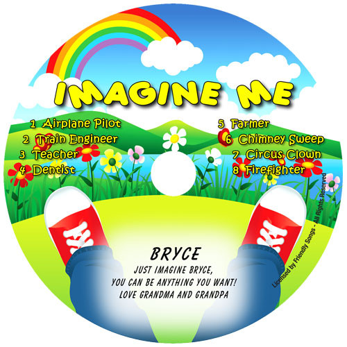 Imagine Me Personalized Kids Music CD