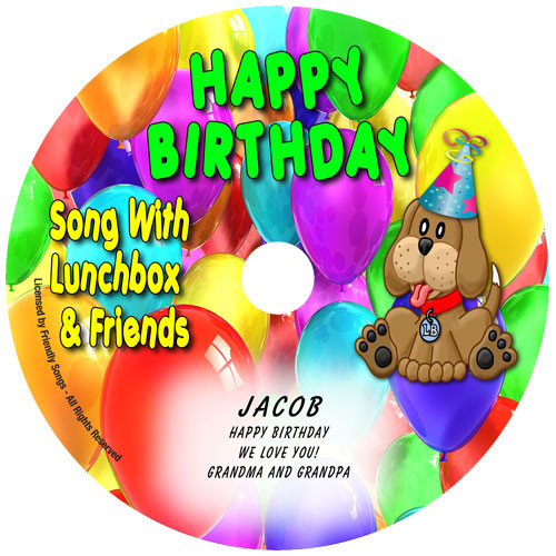 Personalized Happy Birthday Song Personalized Kids Music CD